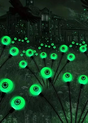 1PCS Halloween LED Eyeball Lights Solar Garden Lawn Lights Outdoor Scary Decoration Lights Halloween Party Decoration - Riparo82