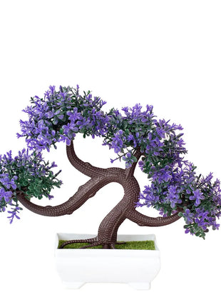 Artificial Plants Decoration Potted Bonsai Small Tree Pot Fake Plant Potted zen garden Ornaments Table Home Room Decoration