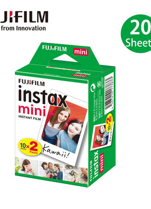 Fujifilm Instax Mini Pellicola Bordo Bianco/Pellicole a Colori 10-100 Fogli di Carta Fotografica per Fuji Instax Camera Mini 12/8/11/25/50/90/Link/Evo