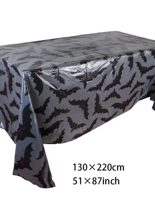 Halloween Tablecloth tablecover table decor Haunted House Pumpkin Spider Web Tablecloth 2025 Halloween Party Decoration Supplies - Riparo82