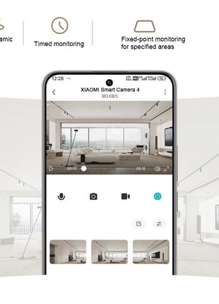 New xiaomiI Smart Camera 4 Dual-band Wi-Fi 68MP 4K HDR AI Tracking,Night VisionTwo-Way Audio,Home Security Baby Monitor CCTV CN - Riparo82