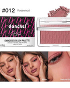 Hot Matte Embossed Blush Palette Rosy Blusher Facial Blush Powder High Pigmented Pink Coral Rouged For Cheeks Smooth Cosmetics