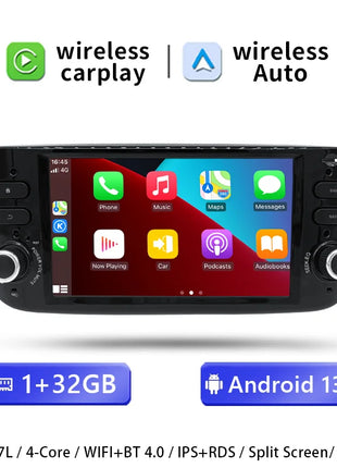 1 Din Android 14 Car Radio For Fiat/Linea/Punto evo 2012-2015 Multimedia Screen GPS Navigation Stereo Audio Head Unit Carplay 4G - Riparo82