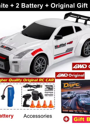 4WD RC Drift Car con luce a LED 2.4G Radio 20KM/h Auto da corsa telecomandate ad alta velocità Modello di veicolo Giocattolo regalo per Ragazzo Ragazza Kid