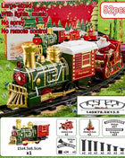 Natale Elettrico Treno A Vapore Binario Giocattolo Per Bambini Retro Locomotiva A Vapore Controllo Spray Binario Ad Alta Velocità Suono Luce Treno Modello BoysToy