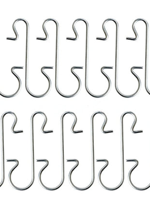 30/300 pezzi ganci in metallo a forma di S supporto albero di Natale palla pendente decorazioni appese per la casa Navidad Capodanno - riparo82