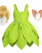 Costume Trilly Campanellino Carnevale 2026 - Abito Fata Verde Bambina