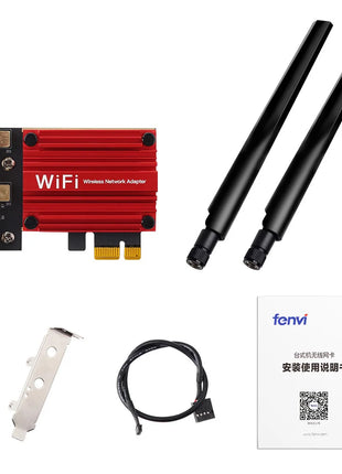 WiFi 6E 5400Mbps PCIe Wifi Adattatore AX210 Scheda di rete wireless AXE3000 BT5.3 2.4/5/6GHz 5374Mbps MU-MIMO 802.11ax Per Win 10/11 - Riparo82