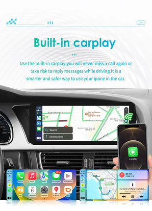 10.25"Carplay Android 13 Auto Car radio For Audi A4 A5 B8 S4 S5 2009-2016 car intelligent system Multimedia GPS Stereo Head Unit - Riparo82