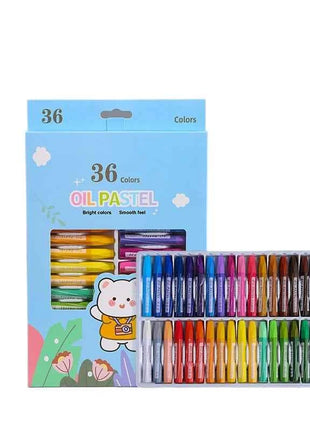 36 Colors Crayons Non Toxic Washable Oil Pastel for Kids,Art Supplies Drawing Coloring Crayon Set,Gift for Boys Girls