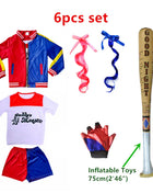 Costume Harley Quinn Carnevale 2026 - Set Completo Bambine con Giacca e Pantaloni