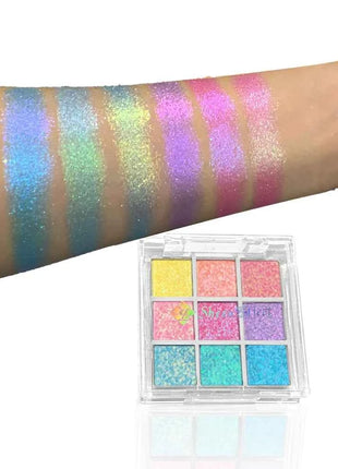 Sheeneffect Chameleon Chrome Eyeshadow Palette 9 Colors High End makeup Cosmetics