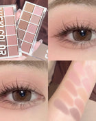 10-Color Matte & Glitter Eyeshadow Palette – High-Pigment, Long-Lasting, Waterproof & Smudge-Proof for Daily & Nude Makeup - Riparo82