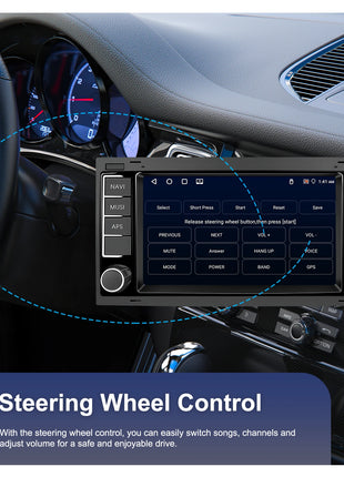 Podofo 7" Car Radio Wireless CarPlay Android Radio For FIAT Punto 2005-20009/Linea 2007-2011 Multimedia GPS FM WIFI BT Autoradio - Riparo82