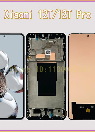6.67 "OEM AMOLED Per Xiaomi 12T Pro Schermo LCD 22081212UG 22081212G 22071212AG Touch Screen Digitizer Per Xiaomi 12T Display LCD - riparo82