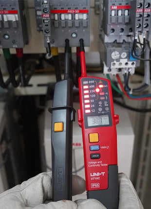 UNI-T Voltage Tester UT15C UT18C UT18D Voltage Detector Probes AC DC Digital Voltmeter 3 Phase Sequence Continuity Multimeter