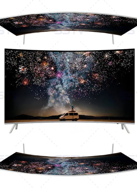 55inch Curved LED Tv Screen Ultra HD 4K Television 55 Inch Smart Tv - Riparo82