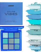 9 Colors Glitter Eyeshadow Palette Avocado Green Shimmer Pearlescent Matte Colorful Eye Shadows Palette Waterproof Eye Make Up - Riparo82