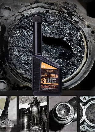 120 ml Car Fuel Treasure Universal 2-in-1 Auto De-Carbonisation Cleaning Maintenance Cleaner Petrol Additive Engine Oil Catalyst - Riparo82
