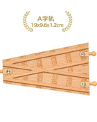 Nuova binario ferroviario in legno Tutti i tipi Biforcazione binario forcella Accessori per binari in legno di faggio adatti per binari in legno Thomos Giocattolo Regalo per bambini