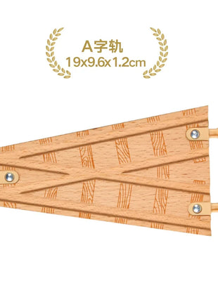 Nuova binario ferroviario in legno Tutti i tipi Biforcazione binario forcella Accessori per binari in legno di faggio adatti per binari in legno Thomos Giocattolo Regalo per bambini