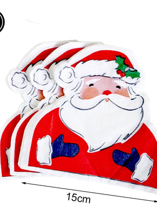 Piatti di buon Natale Babbo Natale Albero di Natale alce Piatti di carta rotondi usa e getta da 9 pollici Forniture per feste di Natale Decorazioni da tavola - riparo82