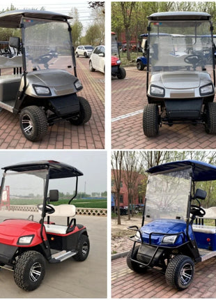 Electric Golf Cart 48V 60v 72v 4kw Electric Vehicles Golf Carts for Adults 8 Seat with Folding Seat Buggy Car - Riparo82