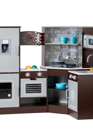 SucceBuy Play KitchenToys Set Accessori per utensili da cucina per bambini con macchina per il ghiaccio per giocattoli per bambini Regali di compleanno per ragazze in età prescolare - riparo82