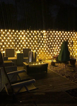1.5M-18M LED Net Mesh Fata Luci Stringa Tenda Ghirlanda Esterna Impermeabile Per Albero Di Natale Festa Giardino Decorazione di Nozze