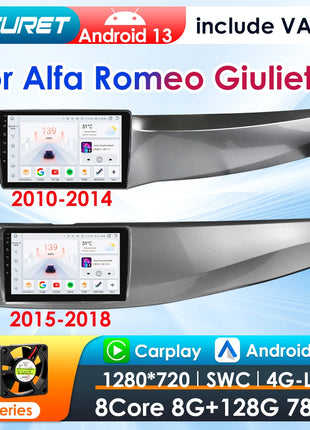 2Din 360Camera Android13 Car Radio For Alfa Romeo Giulietta 2010-2018 Car Multimedia Player Intelligent Screen autoradio Carplay - Riparo82