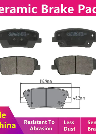 Per Zte Weishi 1949 Pastiglie freno posteriori/2021 2022 2023 2024/Parti auto -01017