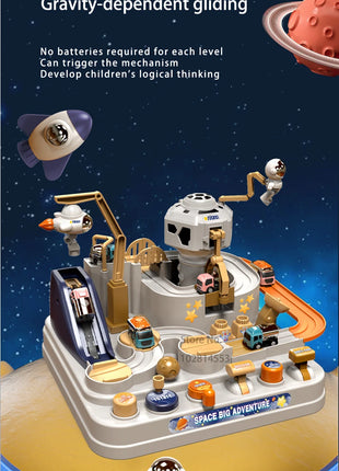 Modello di vagone da corsa Spazio Animali aerospazziali Giocattoli educativi Bambini Treno Pista Avventura Cervello Gioco interattivo meccanico - riparo82