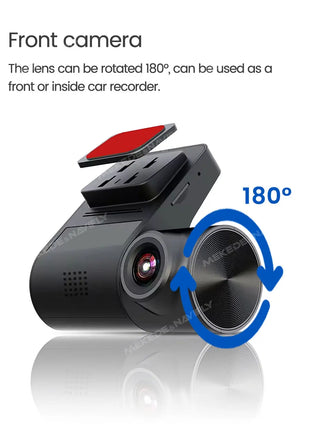New Double Recording HD Dash Cam Visual angle 130° Super HD 1080P+720P support AR/ADAS driving assistance/fixed electronic dog - Riparo82