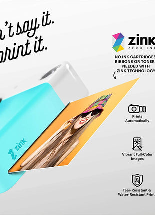 KODAK Fotocamera digitale con stampa istantanea a colori Printomatic Opzionale 20/40 Foto di carta fotografica Foto colorate Zink 2x3" PhotoPaper