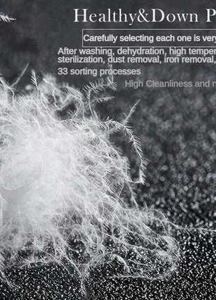 95% Goose Down Pillow White Cotton PillowCover Rectangle Bedroom Sleep 5-Star Hotel Pillow Low-Mid-high Pillows for Sleeping - Riparo82