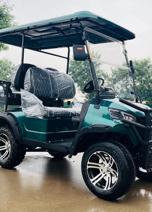 Street Legal Electric Golf Cart 4 Seats 5000W Scooter Go Kart ATV Adult Touring Classic Golf Cart - Riparo82