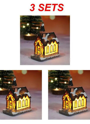 Christmas Light House Village decorazioni natalizie per la casa regali di Natale ornamenti natalizi capodanno 2024 Natale Navidad Noel