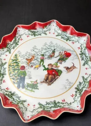 Vendita calda tedesca V Bao Stoviglie Natale Piatto da pranzo europeo Piatto da insalata Ciotola per zuppa - riparo82