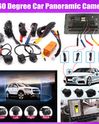 360 Car Camera Panoramic Surround View 1080P AHD Right+Left+Front+ Rear View Camera System For Android Auto Radio Night Vision - Riparo82