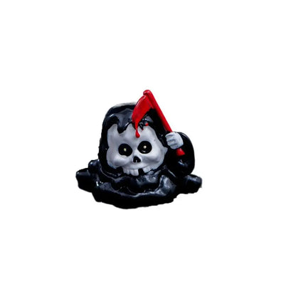 Halloween small ornaments horror skull pumpkin wizard resurrection ghost festival doll resin crafts desktop ornaments
