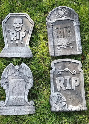 1pcs Halloween Foam Tombstones Outdoor Home Decoration Outdoor Bats Skeleton Gravestone Graveyard Horror Atmosphere Party Props - Riparo82