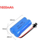 Batteria al litio Batteria ricaricabile da 3,7 V Auto telecomandata Batteria giocattolo per escavatore fuoristrada a quattro ruote motrici da 69 fori - riparo82