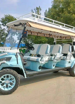 China's Hot Sale 48V/72V Lithium Golf Car 4/6/8 Person Electric Mini Sightseeing Bus Electric Golf Carts - Riparo82