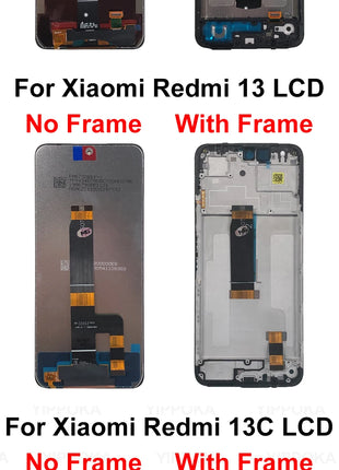 AAA + IPS Per Xiaomi Redmi 12C 22120RN86G 12 LCD 14R 14C Display Touch Screen Digitizer Sostituire Per Redmi 13C LCD 13 Display - riparo82
