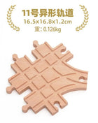 NUOVA binario ferroviario in legno tutti i tipi biforcazione biforcazione binario in legno di faggio accessori adatti per binari in legno Thomos giocattolo - riparo82