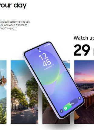 Samsung galaxy a36 5g - 8gb + 128gb 50mp fotocamera 6.7" schermo Samsung portafoglio sottile vetro posteriore batteria 5000mah IP67