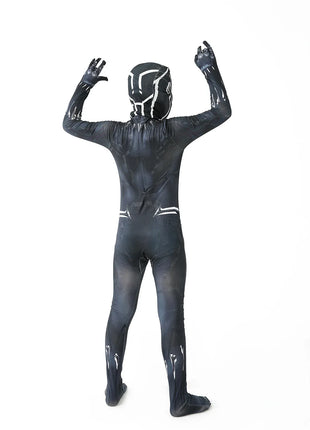 Marvel Black Panther Costume Bambini Bambino Supereroe Black Panther Cosplay Tuta Tuta Costumi di Carnevale di Halloween