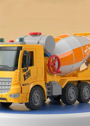 Grande simulazione ingegneria miscelatore modello di camion trasportatore di inerzia camion di cemento cemento musica leggera giocattoli per bambini regalo - riparo82