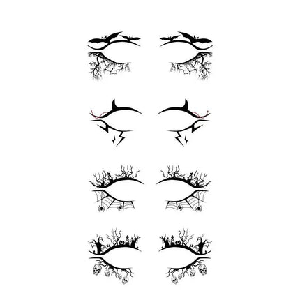 Temporary Halloween Horror Witch Devil Ghost Tattoo Halloween Eye Face Eye Art Party Tattoo Sticker Stickers Tattoo M6P2