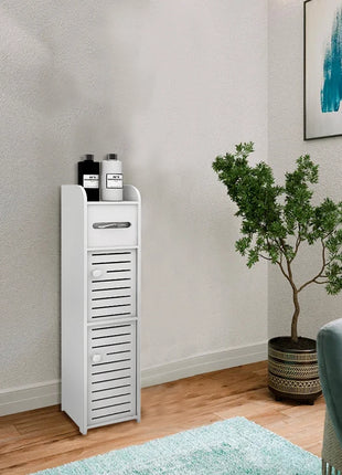 Mobili da Bagno, Colonna Portaoggetti Bianca, Mobiletto da Bagno, Bianco